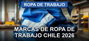 Catálogo de marcas de ropa de trabajo profesional y durable en Chile, mostrando un uniforme industrial azul sobre una mesa de taller.