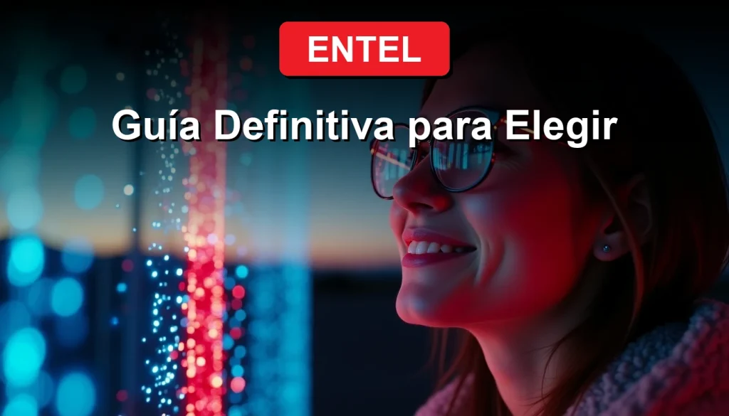 Antena de telecomunicaciones 5G Entel con núcleo de energía luminosa en el desierto al atardecer.