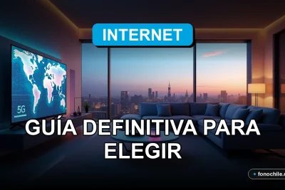 Comparativa abstracta de redes móviles y cobertura en Chile mostrada en gráficos de colores sobre una mesa.