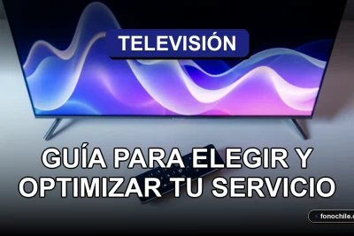 Guía para elegir y optimizar tu servicio de televisión en 2026 con gráficos abstractos en pantalla.