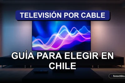 Guía para elegir el mejor servicio de televisión por cable en Chile en 2026, mostrando una moderna sala de estar.
