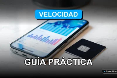 Guía para mejorar la velocidad de internet móvil en Chile en 2026 con gráficos de datos abstractos.