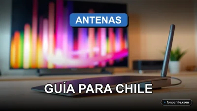Mejores antenas de TV digital para Chile en 2026 sobre una mesa de trabajo moderna.