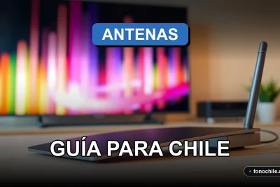 Mejores antenas de TV digital para Chile en 2026 sobre una mesa de trabajo moderna.