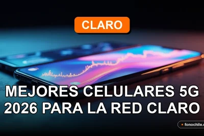 Los mejores teléfonos 5G de 2026 para la red Claro, mostrados en una mesa de diseño moderno.