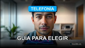 Comparativa de servicios de telefonía móvil en Chile mostrando gráficos de cobertura en una pantalla.