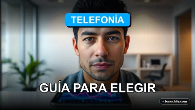 Comparativa de servicios de telefonía móvil en Chile mostrando gráficos de cobertura en una pantalla.