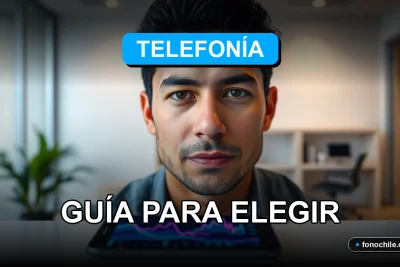 Comparativa de servicios de telefonía móvil en Chile mostrando gráficos de cobertura en una pantalla.