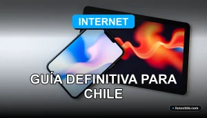 Una guía comparativa de los mejores planes de internet para Chile en 2026, mostrando gráficos de velocidad en una pantalla.