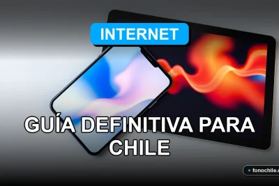 Una guía comparativa de los mejores planes de internet para Chile en 2026, mostrando gráficos de velocidad en una pantalla.
