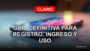 Guía definitiva para el registro e ingreso a Mi Claro Chile, mostrando un teléfono inteligente moderno mostrando gráficos abstractos.