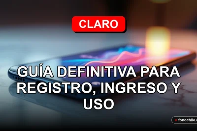 Guía definitiva para el registro e ingreso a Mi Claro Chile, mostrando un teléfono inteligente moderno mostrando gráficos abstractos.