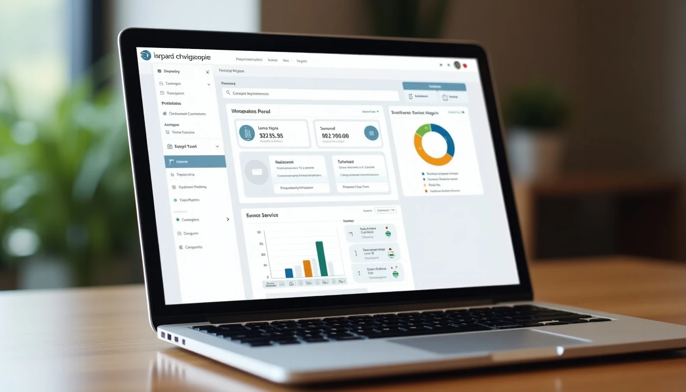 Portal de cliente Mi Telsur mostrado en una laptop para gestión de servicios