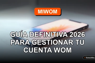 Guía definitiva para gestionar tu cuenta MiWOM en 2026, mostrando una interfaz de usuario moderna y abstracta.