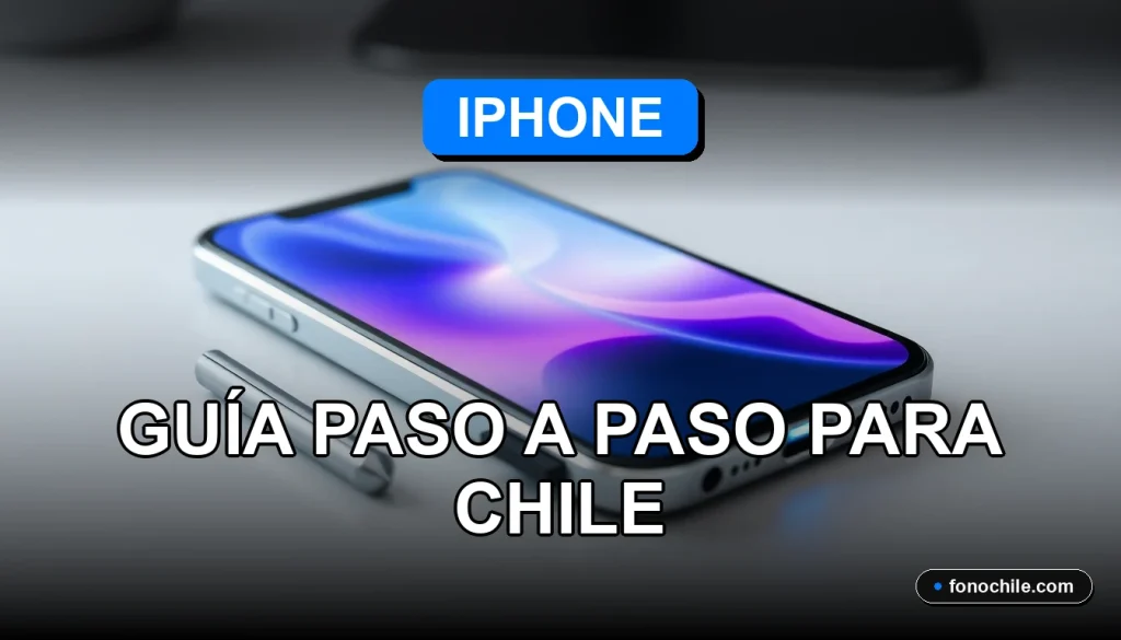 Guía para activar el Modo Recuperación en un iPhone 2026 sobre un escritorio moderno en Chile.