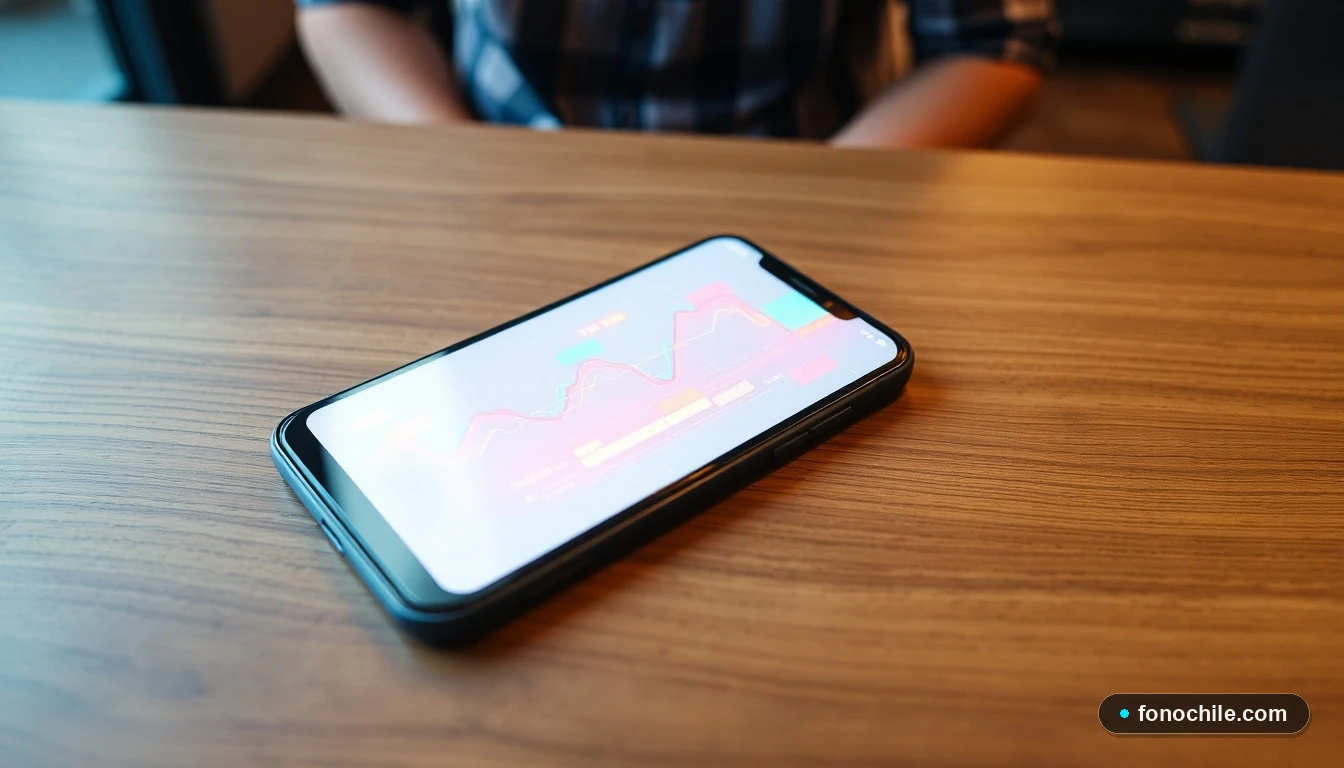 Pantalla de iPhone mostrando un gráfico abstracto de colores durante un proceso de recuperación del sistema.