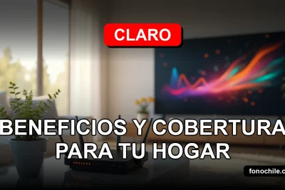 Moderno plan familiar de telecomunicaciones Claro 2026 mostrando cobertura para el hogar.