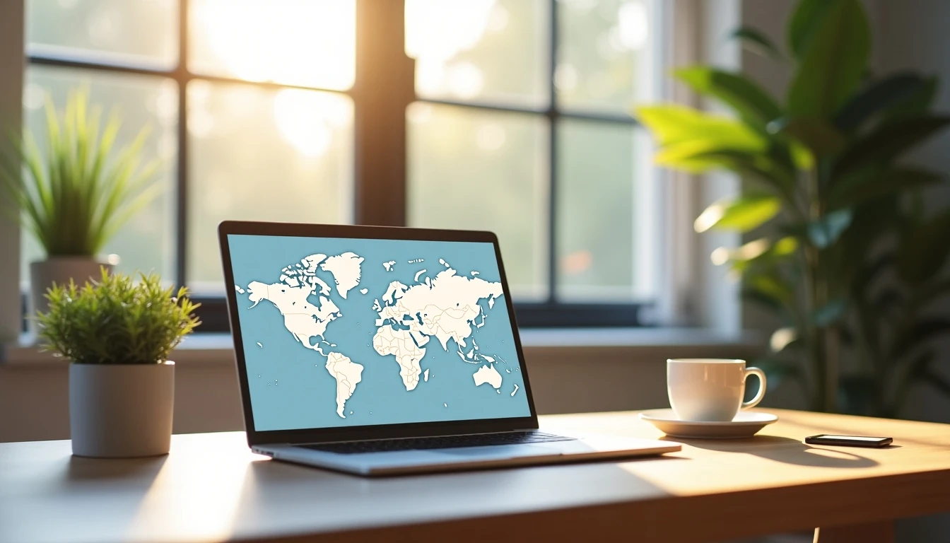 Verificación de cobertura de internet Mundo en un entorno doméstico moderno