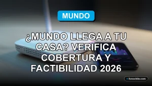 Un moderno router blanco con luces LED azules y verdes encendidas, descansando sobre una mesa de madera clara junto a un teléfono móvil con pantalla que muestra gráficos abstractos de colores.