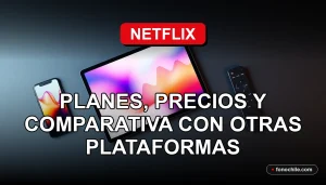 Una comparativa visual de los planes y precios de Netflix en Chile para el año 2026 frente a otras plataformas de streaming.