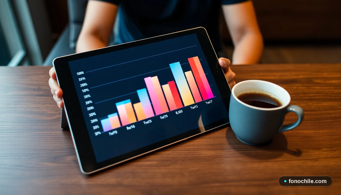 Gráfico comparativo abstracto de colores mostrando precios de servicios de streaming en Chile 2026
