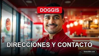 Nuevos locales de la cadena de comida rápida Doggis en Chile, con información de direcciones y contacto para el año 2026.