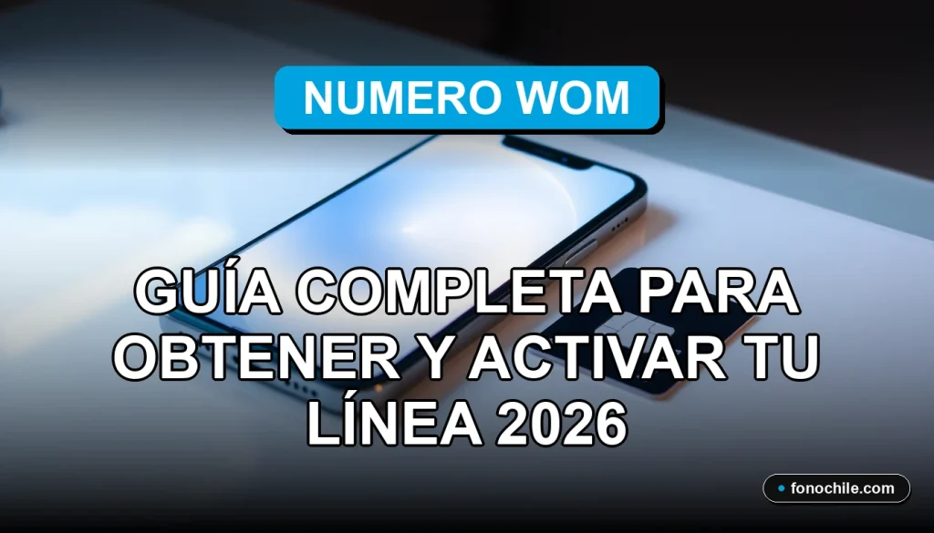 Una guía completa para activar tu nueva línea móvil con Numero Wom en 2026.