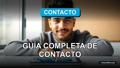 Guía de números telefónicos y contacto en Chile 2026 en pantalla de teléfono inteligente