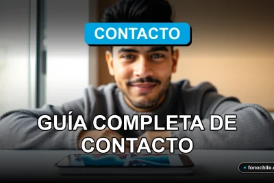Guía de números telefónicos y contacto en Chile 2026 en pantalla de teléfono inteligente