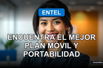 Una mujer latina sonriendo mira a la cámara, representando el servicio de portabilidad y planes móviles de Entel.