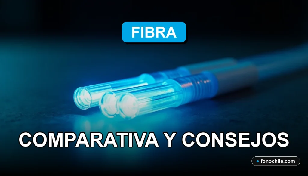 Comparativa de ofertas de fibra óptica para el hogar en 2026 sobre un fondo moderno y tecnológico.