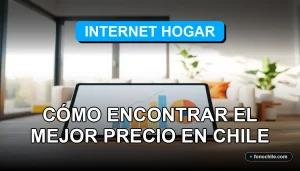 Ofertas de Internet Hogar en Chile 2026 comparando precios y velocidad en una pantalla con gráficos abstractos.
