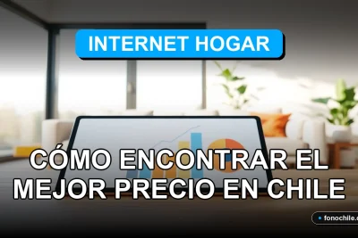 Ofertas de Internet Hogar en Chile 2026 comparando precios y velocidad en una pantalla con gráficos abstractos.