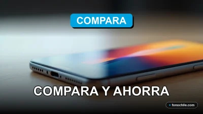 Comparación de ofertas de internet móvil 2026 en España mostrando un teléfono inteligente moderno con gráficos abstractos en su pantalla.