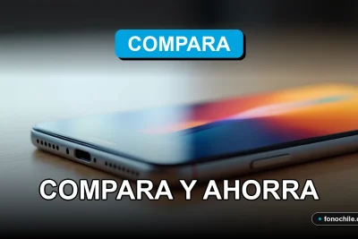 Comparación de ofertas de internet móvil 2026 en España mostrando un teléfono inteligente moderno con gráficos abstractos en su pantalla.
