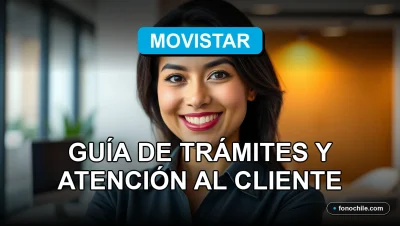 Mujer latina sonriente en una oficina moderna representando el servicio al cliente de Movistar Fibra.