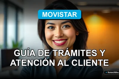 Mujer latina sonriente en una oficina moderna representando el servicio al cliente de Movistar Fibra.