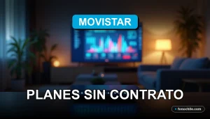 Ofertas de fibra óptica de Movistar para 2026, planes sin contrato en un entorno doméstico moderno.