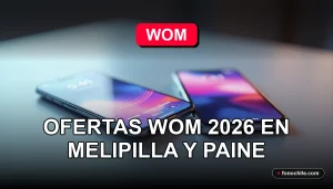 Ofertas de telefonía móvil WOM 2026 en las comunas de Melipilla y Paine, Chile.