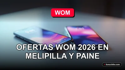 Ofertas de telefonía móvil WOM 2026 en las comunas de Melipilla y Paine, Chile.