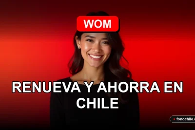 Ofertas de renovación de planes móviles WOM 2026 con ahorro en Chile