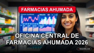 Oficina Central de Farmacias Ahumada, interior moderno y profesional de una farmacia corporativa