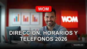 Oficina de atención al cliente WOM en Concepción, interior moderno y acogedor.
