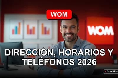 Oficina de atención al cliente WOM en Concepción, interior moderno y acogedor.