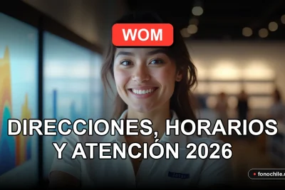 Oficina WOM en Las Condes con atención al cliente moderna y profesional