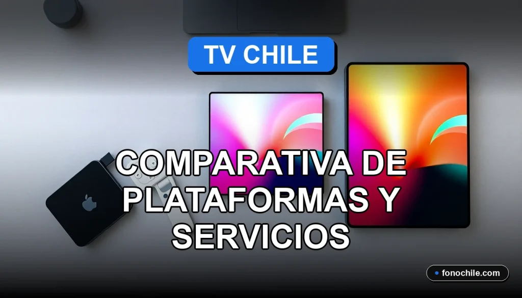 Comparativa de servicios de televisión por streaming y cable en Chile para el año 2026.