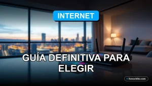 Una guía comparativa de fibra óptica y 5G para elegir el mejor operador de internet en Chile para el año 2026.