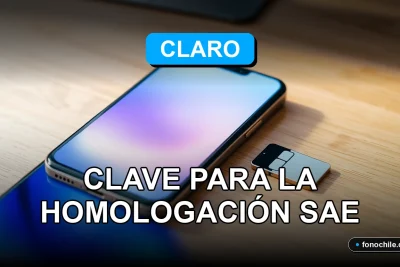 Un moderno smartphone y una tarjeta SIM sobre un escritorio de oficina, representando la homologación de redes móviles.