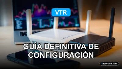 Optimización de Internet VTR 2026, configuración de router y módem en mesa moderna