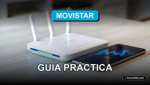 Optimizar la velocidad de Internet Movistar en 2026 con un router de última generación en un escritorio moderno.